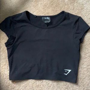 Gym shark cropped workout top size xs